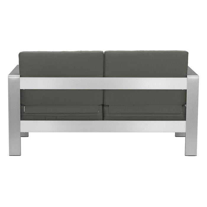 Zuo Modern Cosmopolitan Outdoor Sofa, Dark Gray