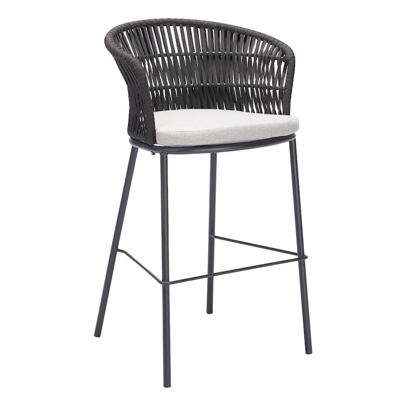 Zuo Modern Freycinet BarStool Set of 2, Black