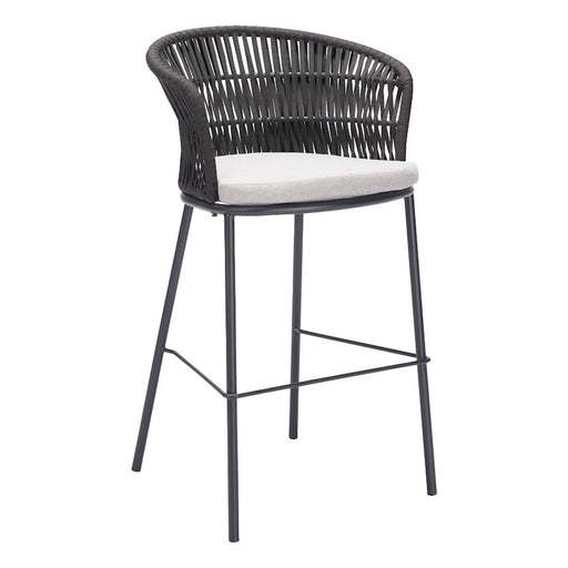 Zuo Modern Freycinet BarStool Set of 2, Black