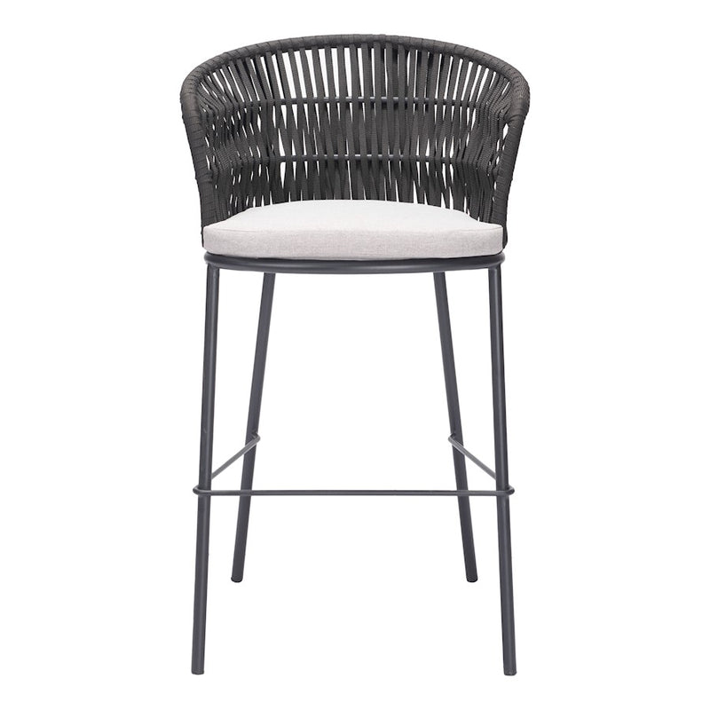 Zuo Modern Freycinet BarStool Set of 2, Black