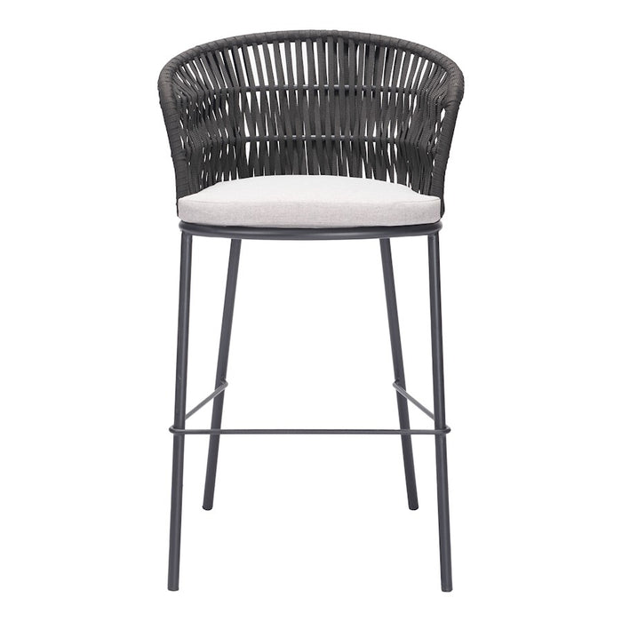 Zuo Modern Freycinet BarStool Set of 2, Black