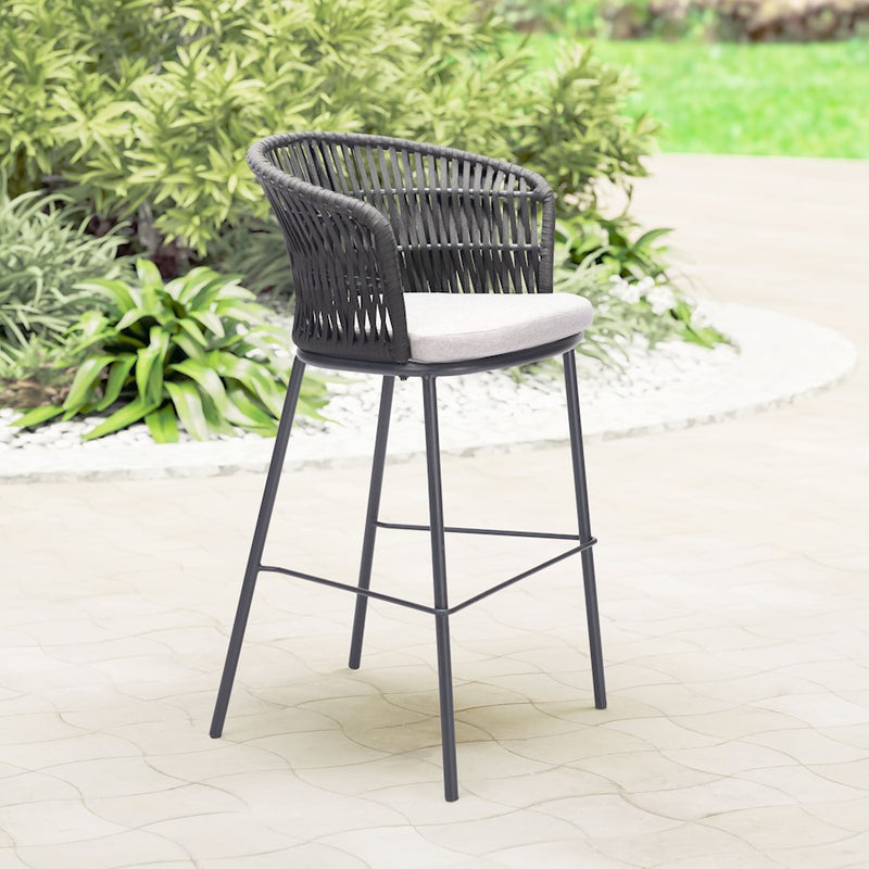 Zuo Modern Freycinet BarStool Set of 2, Black