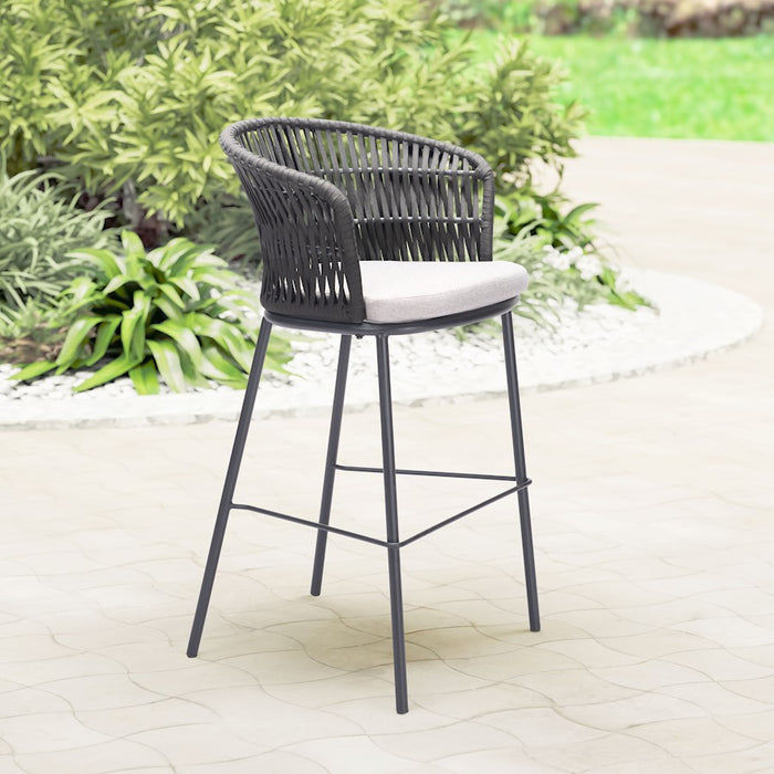 Zuo Modern Freycinet BarStool Set of 2, Black
