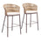 Zuo Modern Freycinet BarStool Set of 2, Natural - 703990