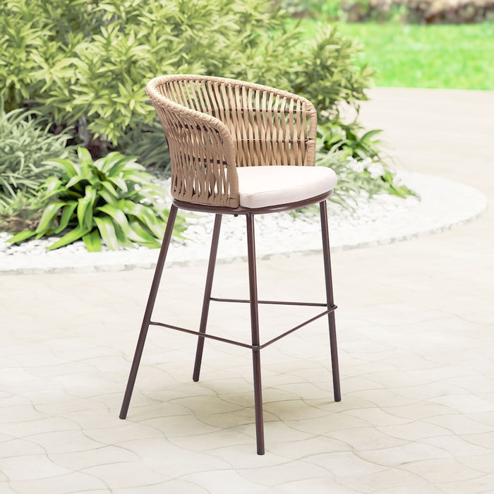 Zuo Modern Freycinet BarStool Set of 2, Natural