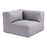 Zuo Modern Luanda Corner Chair, Gray