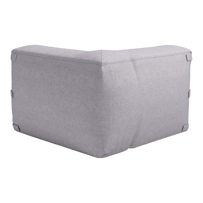 Zuo Modern Luanda Corner Chair, Gray
