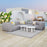 Zuo Modern Luanda Corner Chair, Gray