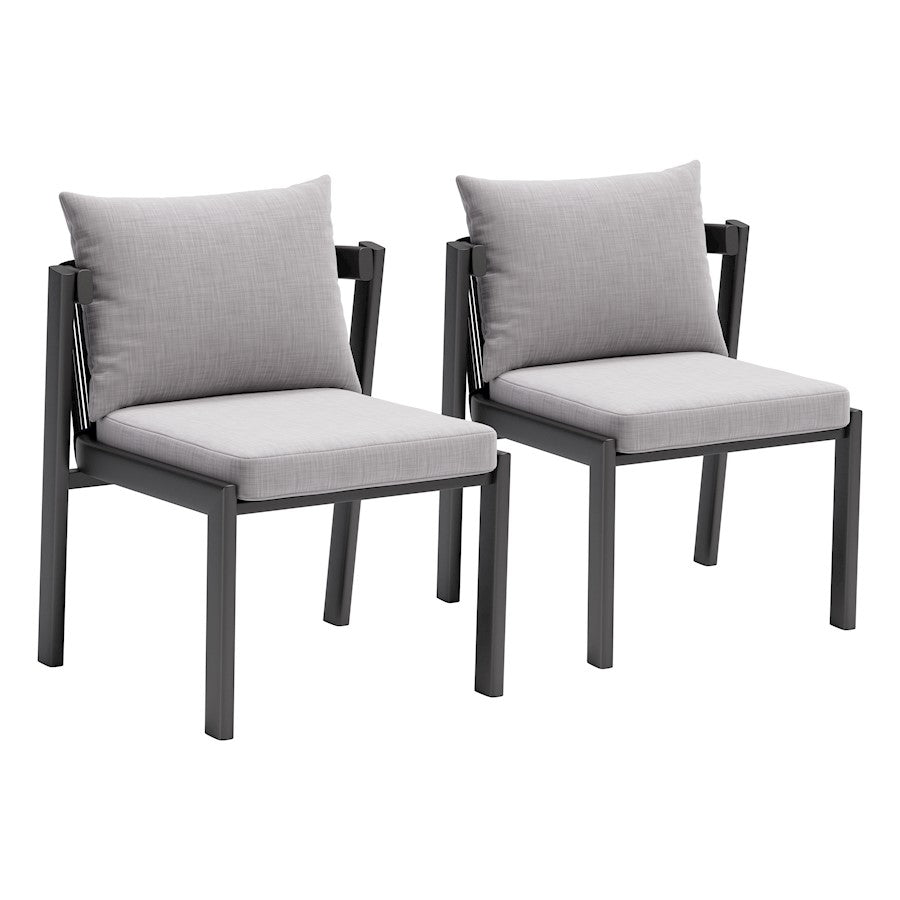Zuo Modern Horizon Dining Chair Set of 2, Gray - 704008