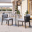 Zuo Modern Horizon Dining Chair Set of 2, Gray