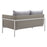 Zuo Modern Frais Loveseat, Gray