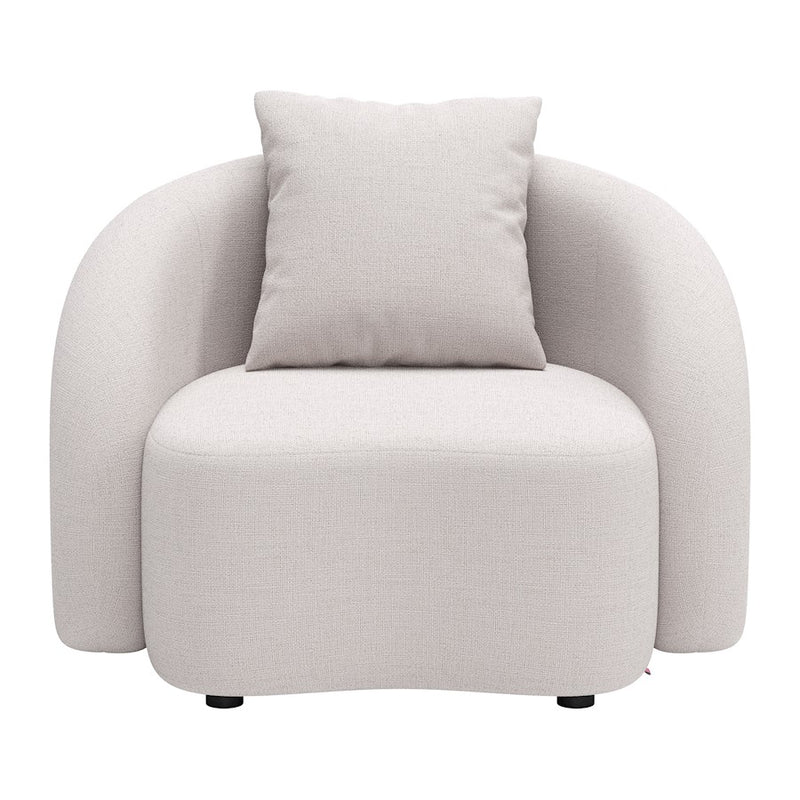 Zuo Modern Sunny Isles Accent Chair, Beige