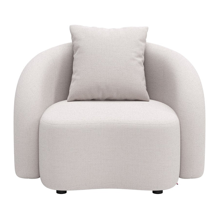 Zuo Modern Sunny Isles Accent Chair, Beige