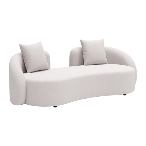 Zuo Modern Sunny Isles Loveseat, Beige