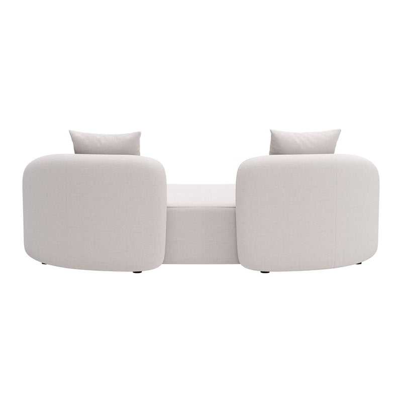 Zuo Modern Sunny Isles Loveseat, Beige
