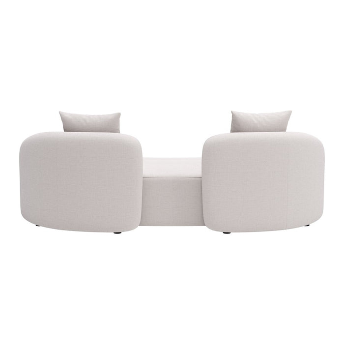 Zuo Modern Sunny Isles Loveseat, Beige