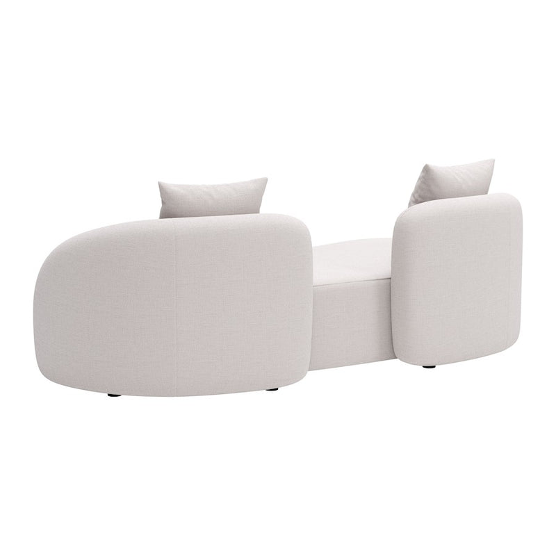 Zuo Modern Sunny Isles Loveseat, Beige