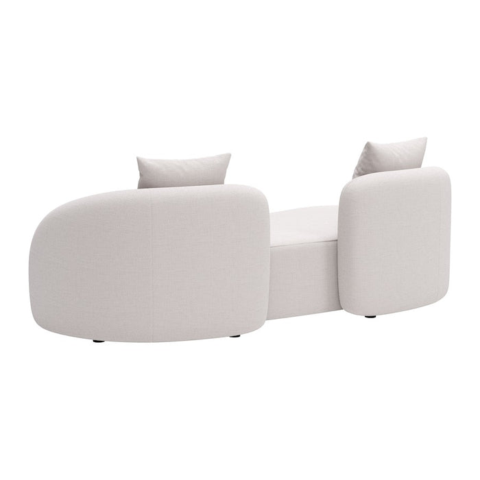 Zuo Modern Sunny Isles Loveseat, Beige