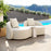 Zuo Modern Sunny Isles Loveseat, Beige