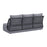Zuo Modern Mekan Outdoor Sofa, Gray