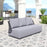 Zuo Modern Mekan Outdoor Sofa, Gray