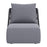 Zuo Modern Mekan Accent Chair, Gray