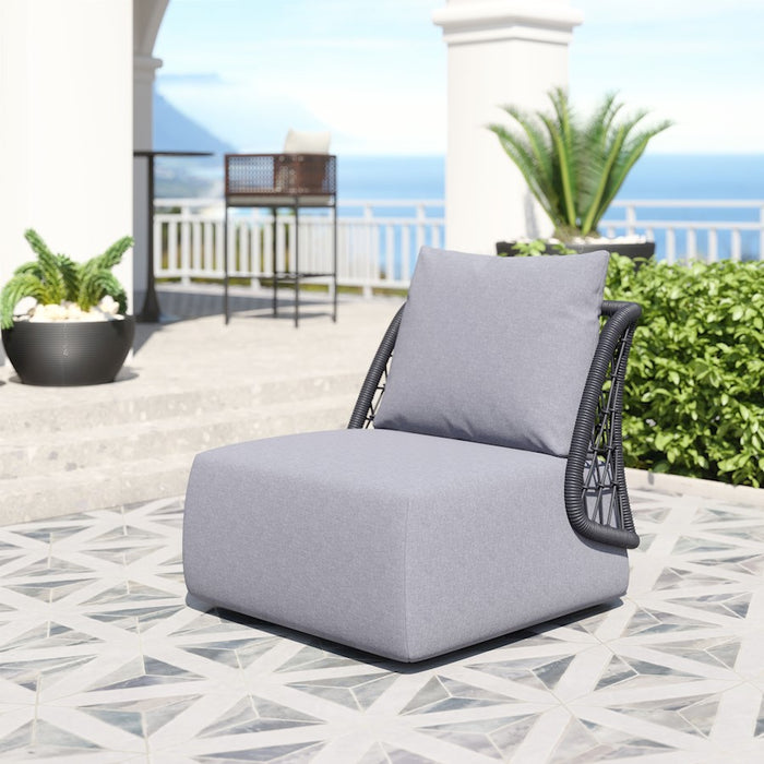 Zuo Modern Mekan Accent Chair, Gray