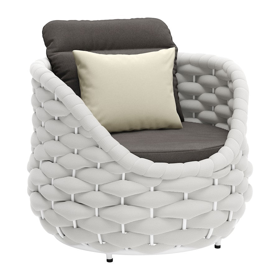 Zuo Modern Coral Reef Accent Chair, Gray - 704025