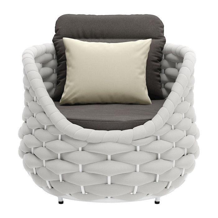 Zuo Modern Coral Reef Accent Chair, Gray