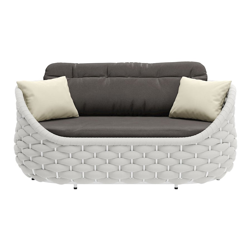 Zuo Modern Coral Reef Loveseat, Gray