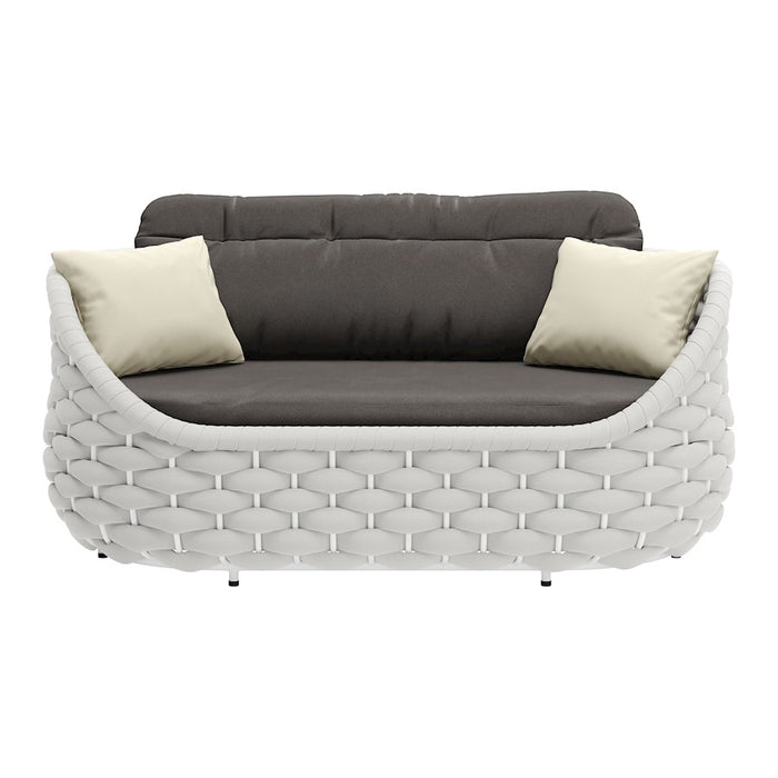 Zuo Modern Coral Reef Loveseat, Gray