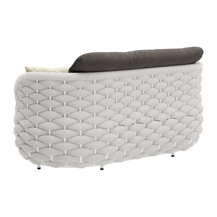 Zuo Modern Coral Reef Loveseat, Gray