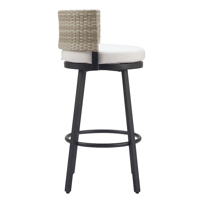 Zuo Modern Midnight Wave BarStool, White