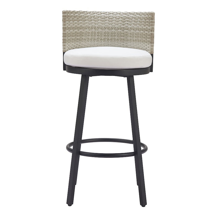 Zuo Modern Midnight Wave BarStool, White