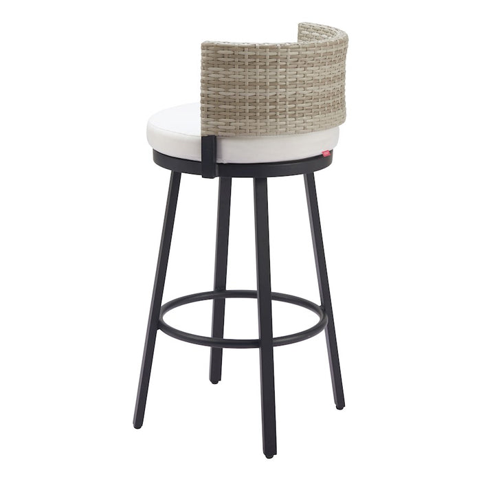 Zuo Modern Midnight Wave BarStool, White