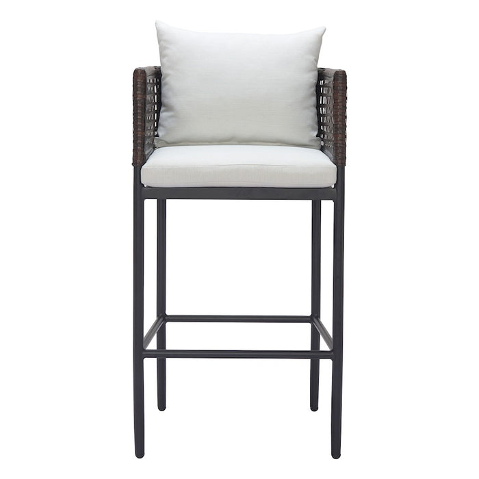 Zuo Modern Palm Paradise BarStool, Gray