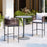 Zuo Modern Soleil Bar Table, Gray