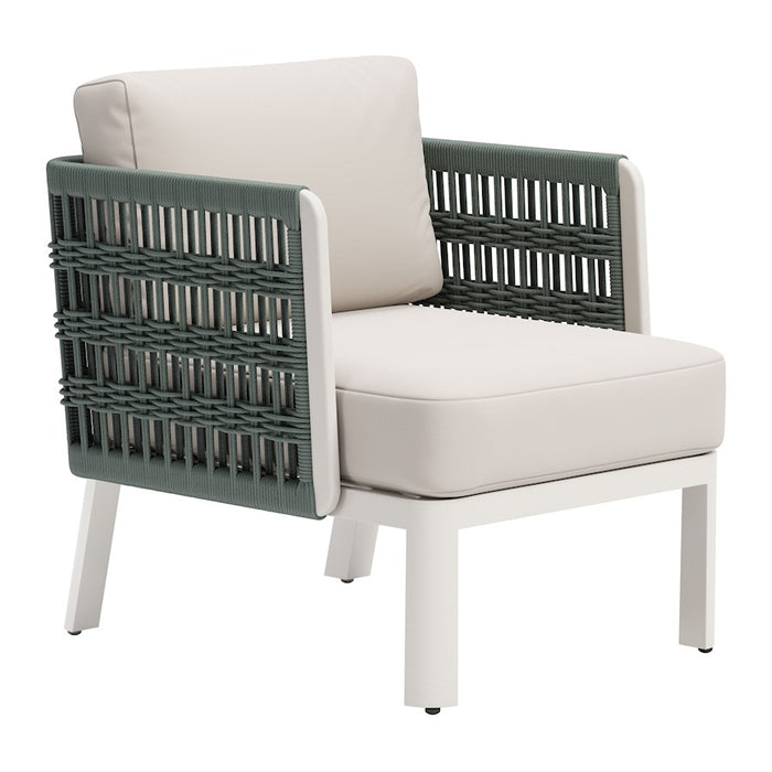 Zuo Modern Bridgehampton Armchair, White - 704044