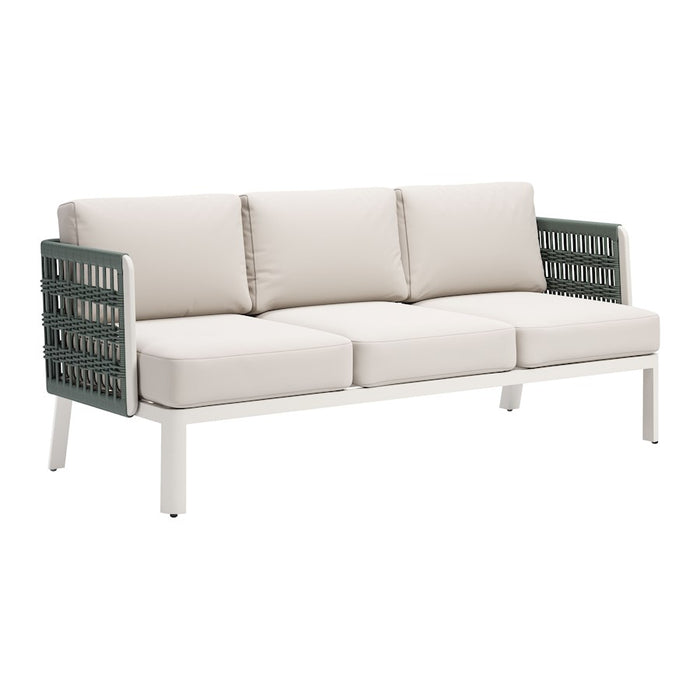 Zuo Modern Bridgehampton Outdoor Sofa, White
