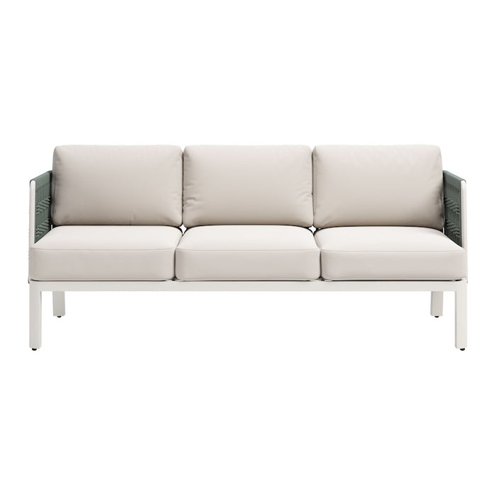 Zuo Modern Bridgehampton Outdoor Sofa, White
