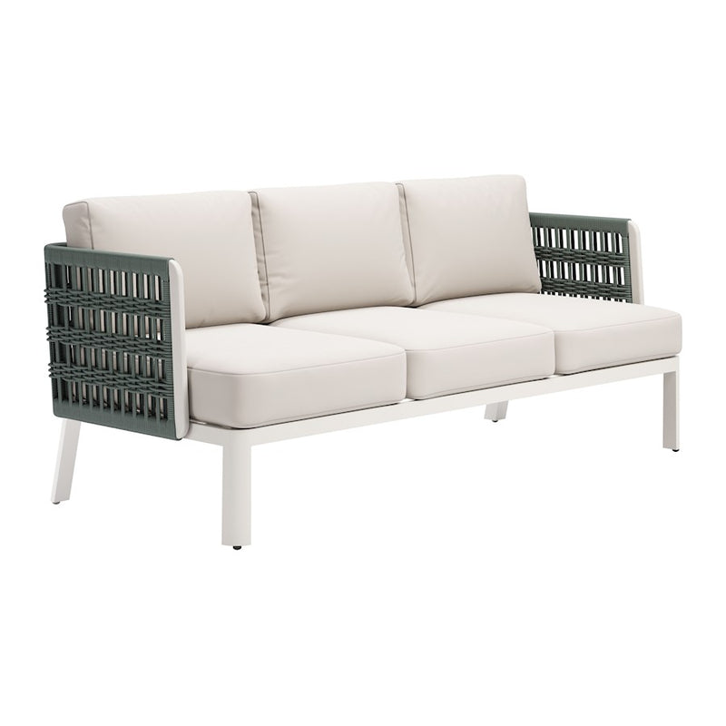 Zuo Modern Bridgehampton Outdoor Sofa, White