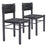 Zuo Modern Iska Dining Chair Set of 2, Black - 704049