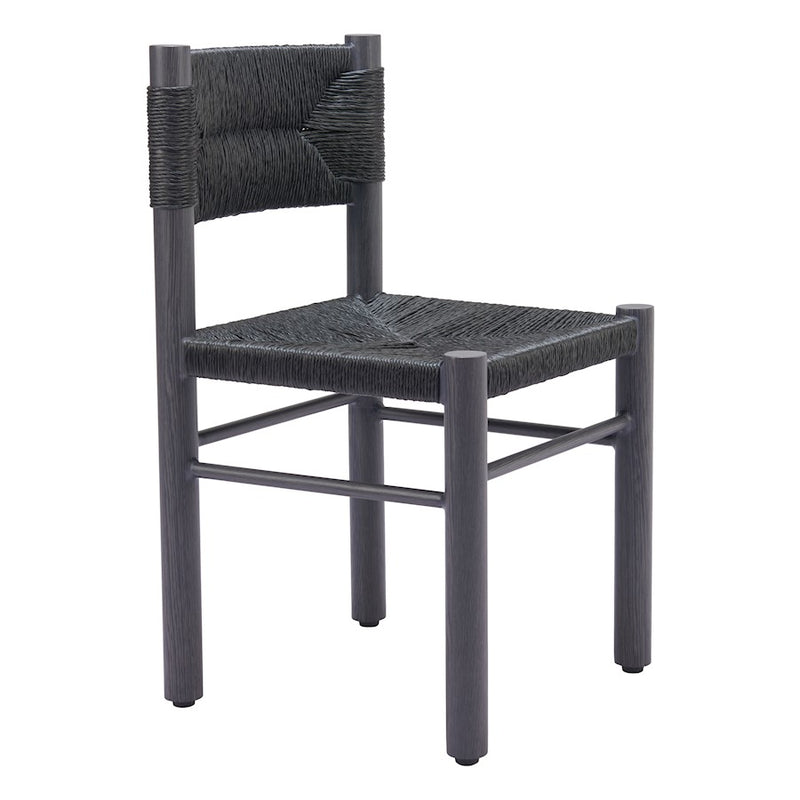 Zuo Modern Iska Dining Chair Set of 2, Black