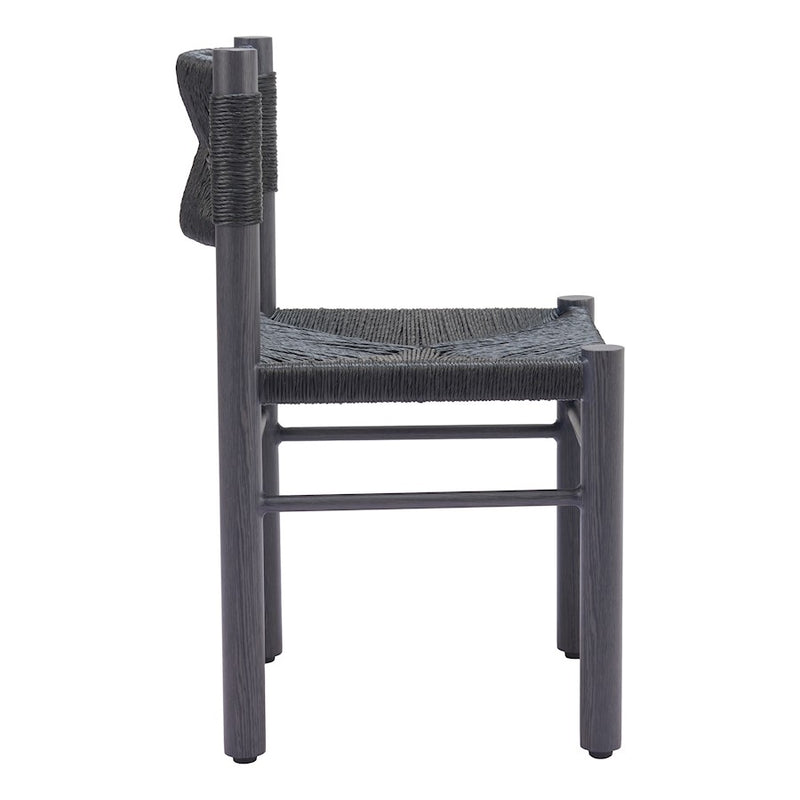 Zuo Modern Iska Dining Chair Set of 2, Black