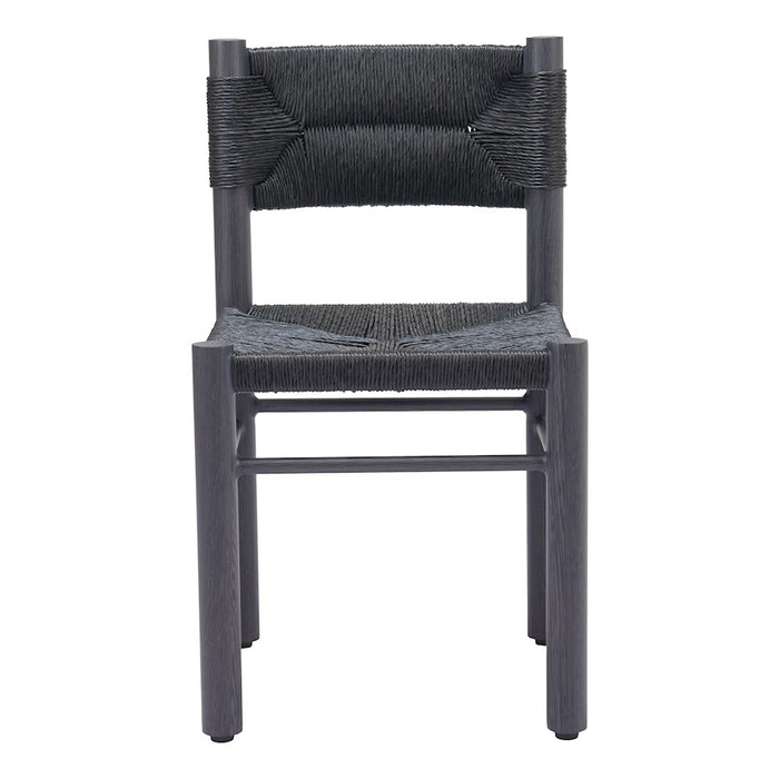 Zuo Modern Iska Dining Chair Set of 2, Black