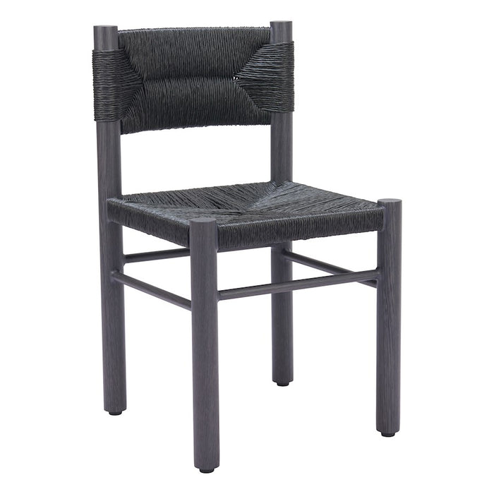 Zuo Modern Iska Dining Chair Set of 2, Black
