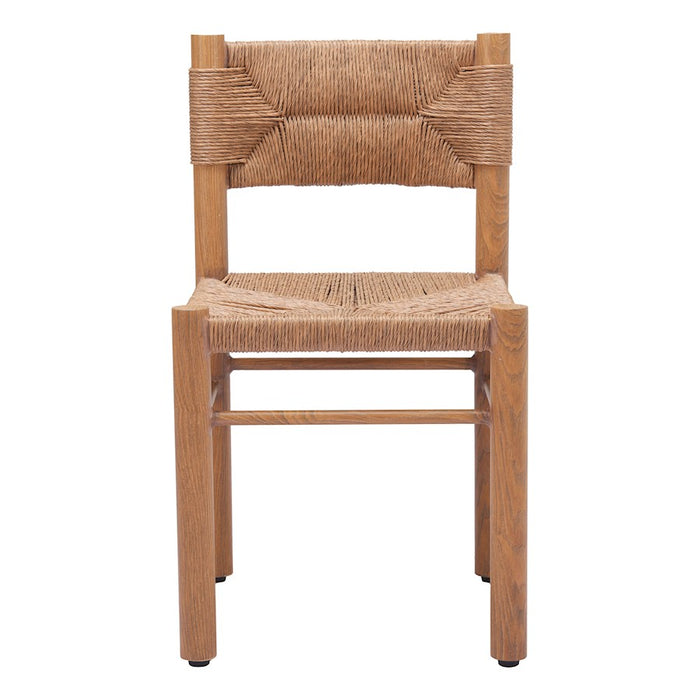 Zuo Modern Iska Dining Chair Set of 2, Natural