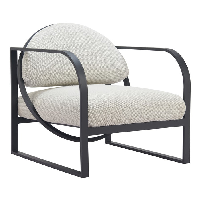 Zuo Modern Flakt Accent Chair, Ivory - 704054