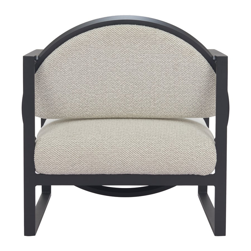 Zuo Modern Flakt Accent Chair, Ivory