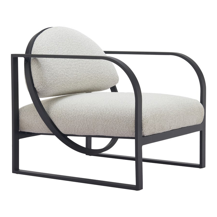 Zuo Modern Flakt Accent Chair, Ivory